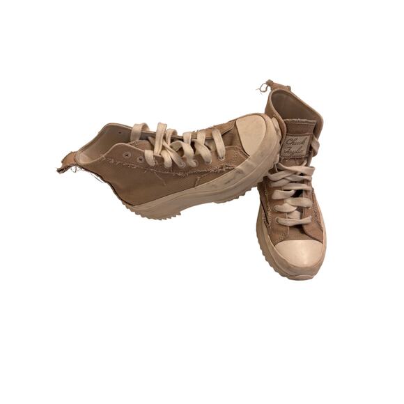 Converse All Star Chuck Taylor Run Star Hike Tan Platform Sz 8 Women Canvas - Picture 1 of 8